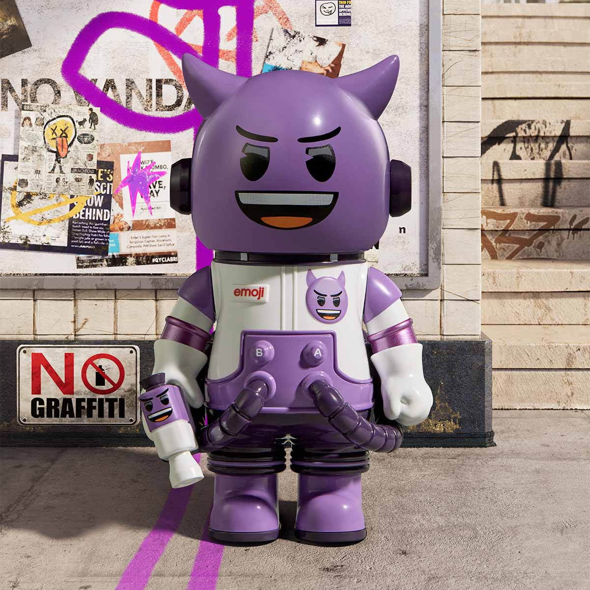 MEGA SPACE MOLLY 100% x emoji シュリンク付き 新品 MEGA SPACE MOLLY 100% × emoji™ Series – Springer Decor